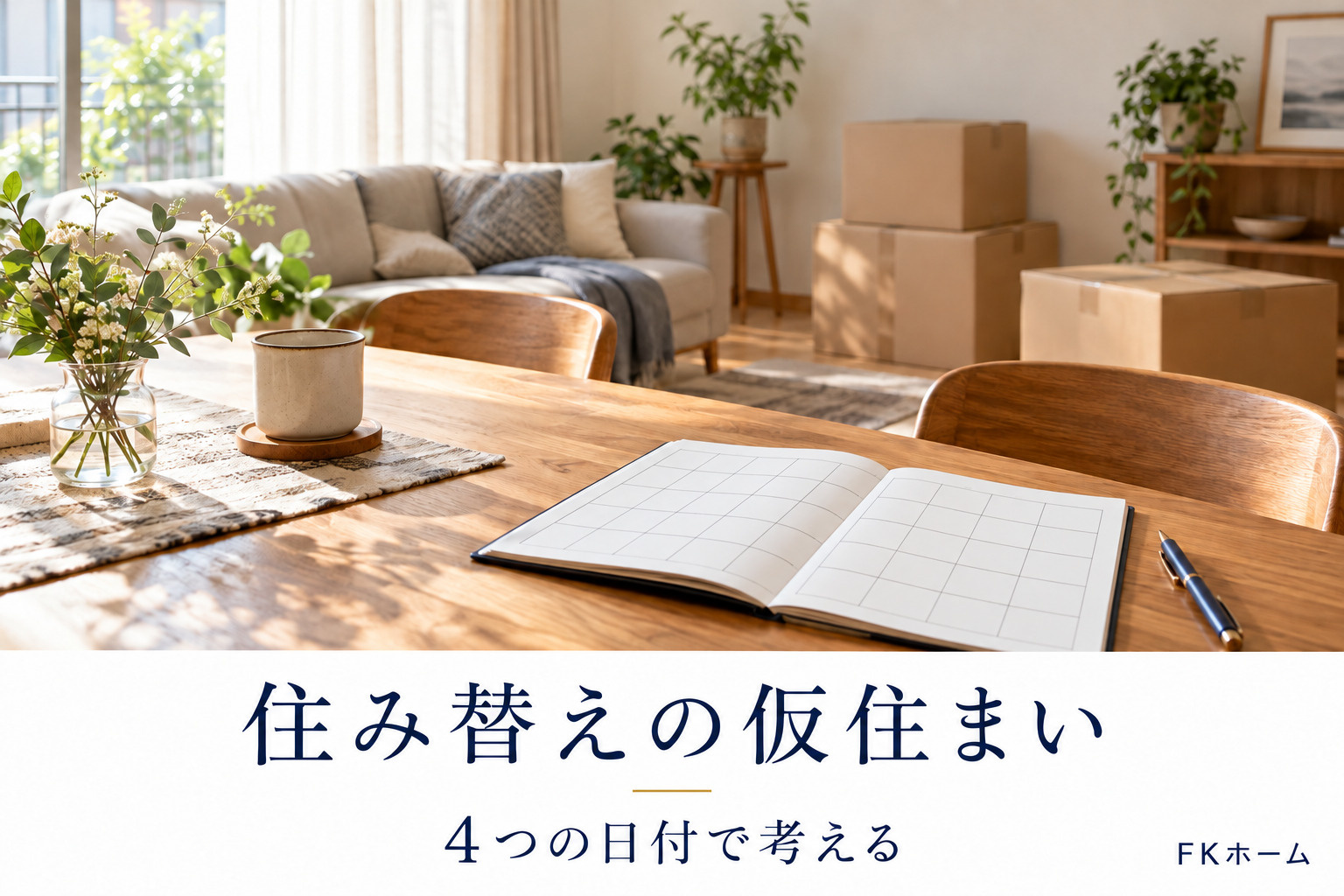 住み替えで仮住まいは必要?旧居の明渡しから新居で暮らし始めるまでの4つの日付の画像