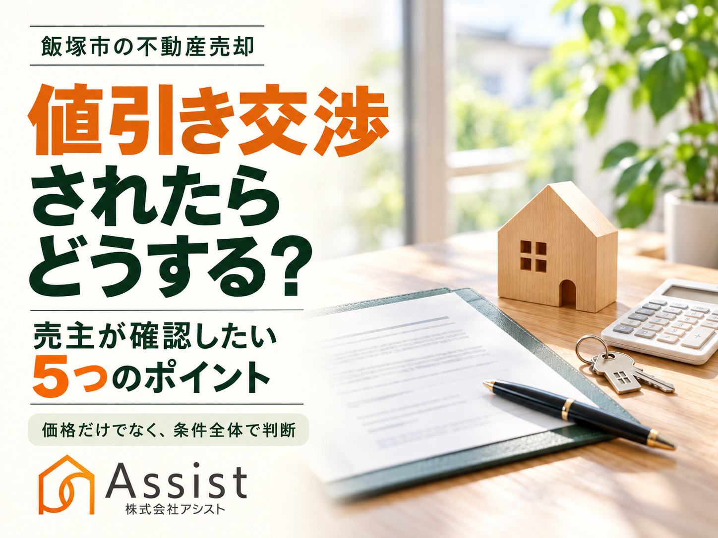 【飯塚市】不動産売却で値引き交渉されたらどうする?売主が確認したい5つのポイントの画像