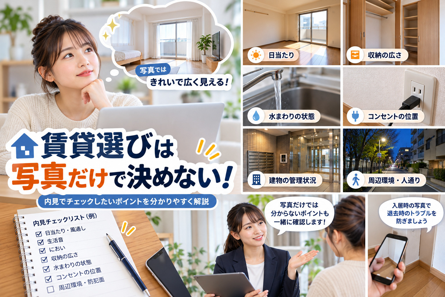 賃貸選びで写真では分からない落とし穴？一人暮らしの注意点を分かりやすく解説の画像