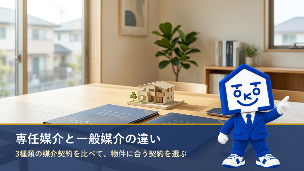 専任媒介と一般媒介の違い｜どっちを選ぶ？3種類の媒介契約を比較の画像