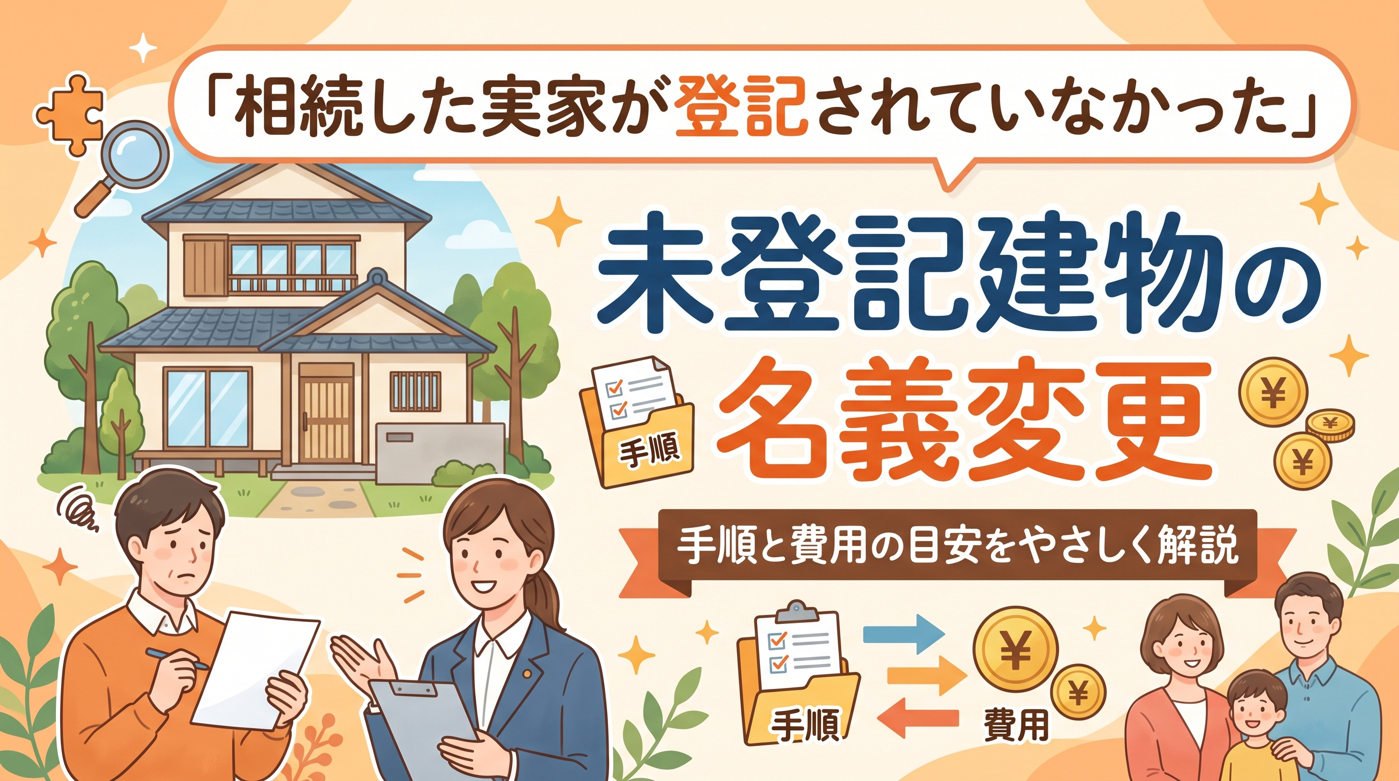 実家が「未登記建物」だった?相続の手続きと費用の画像