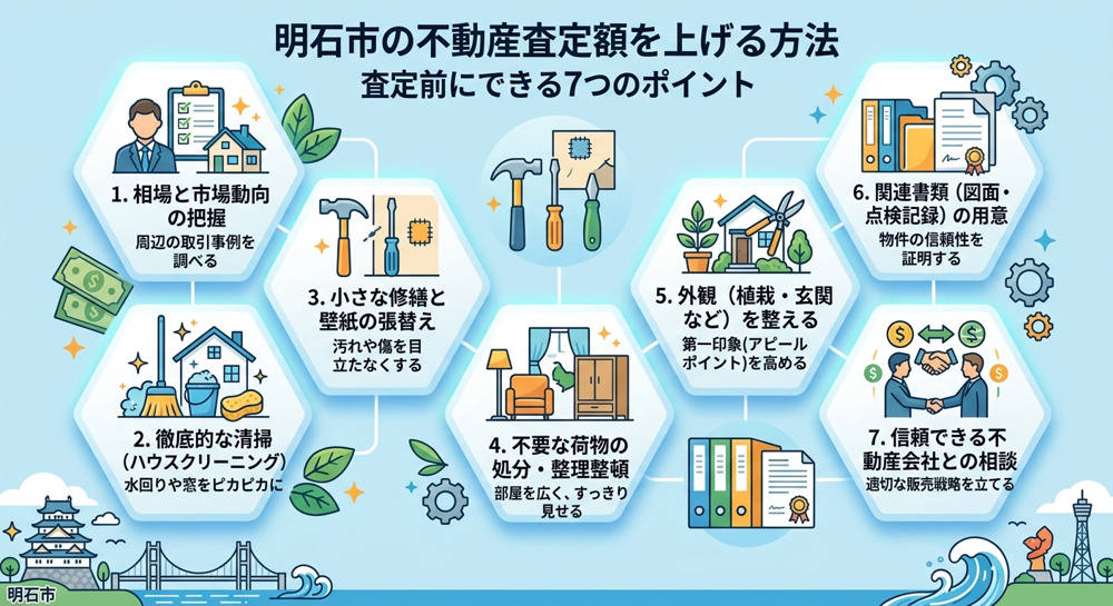 ⭐ 明石市の不動産査定、損していませんか？査定額を上げるために今すぐできることの画像