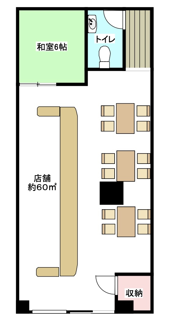西田辺駅前エリア！１階路面うどん屋居抜き店舗約１８坪！の画像