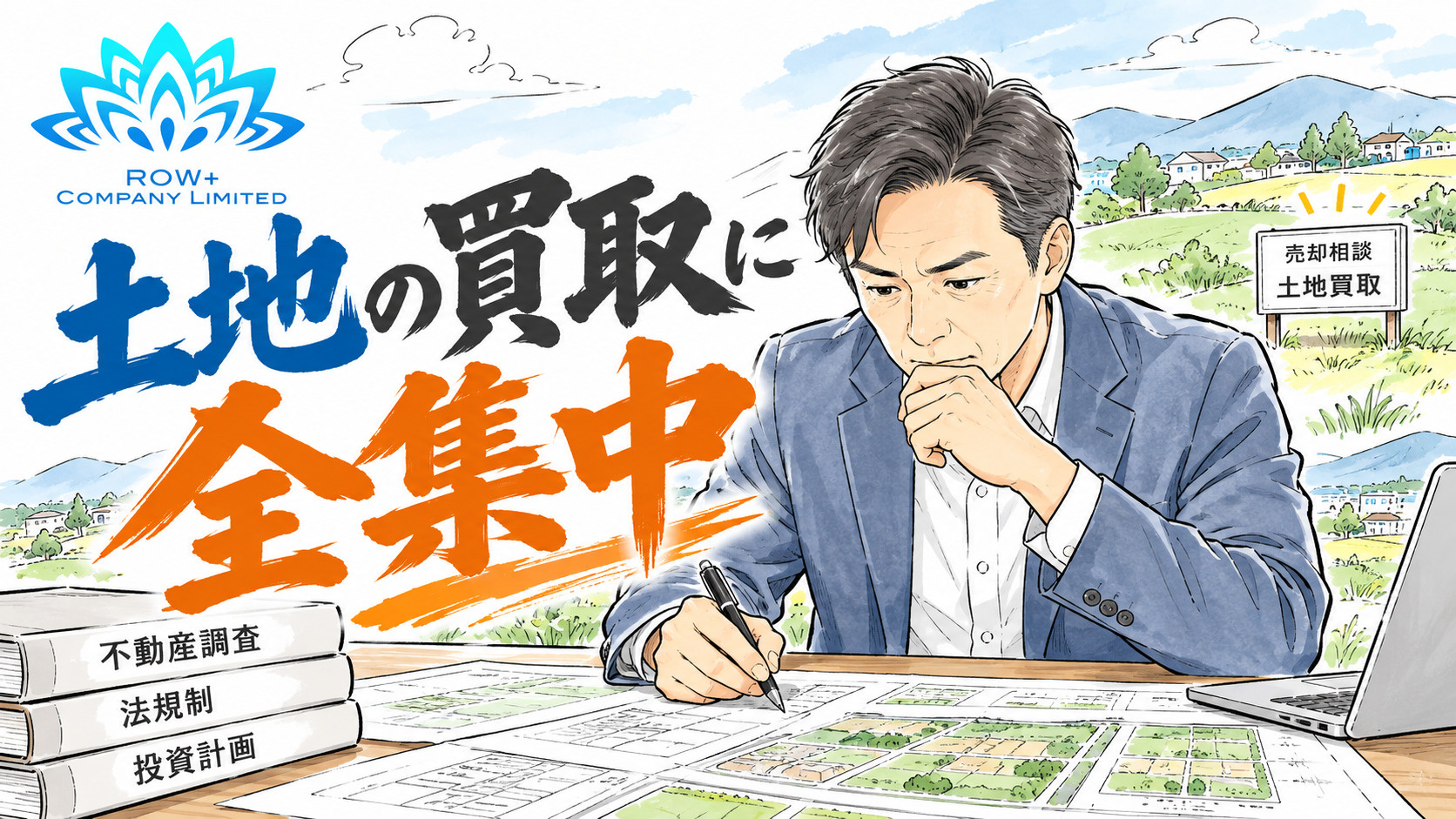 太陽光発電OB様から続々お問い合わせ！投資実績と信頼を力に、土地買取に全集中！の画像