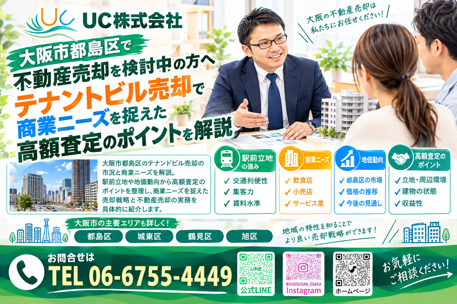大阪市都島区で不動産売却を検討中の方へテナントビル売却で商業ニーズを捉えた高額査定のポイントを解説の画像