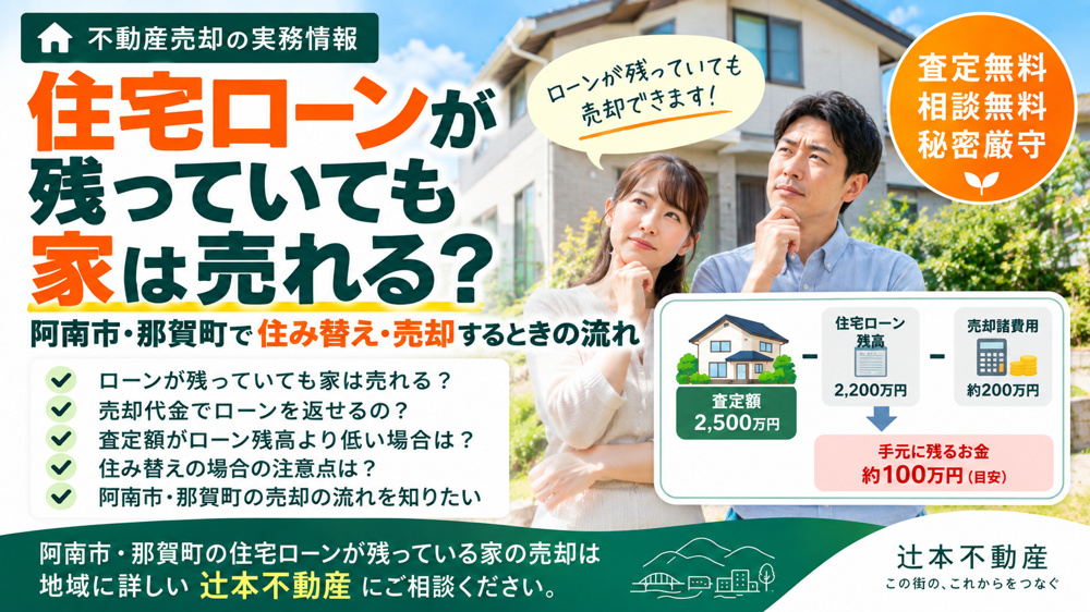 家を売るときにかかる費用はいくら？阿南市・那賀町の売却諸経費と手取り額の画像