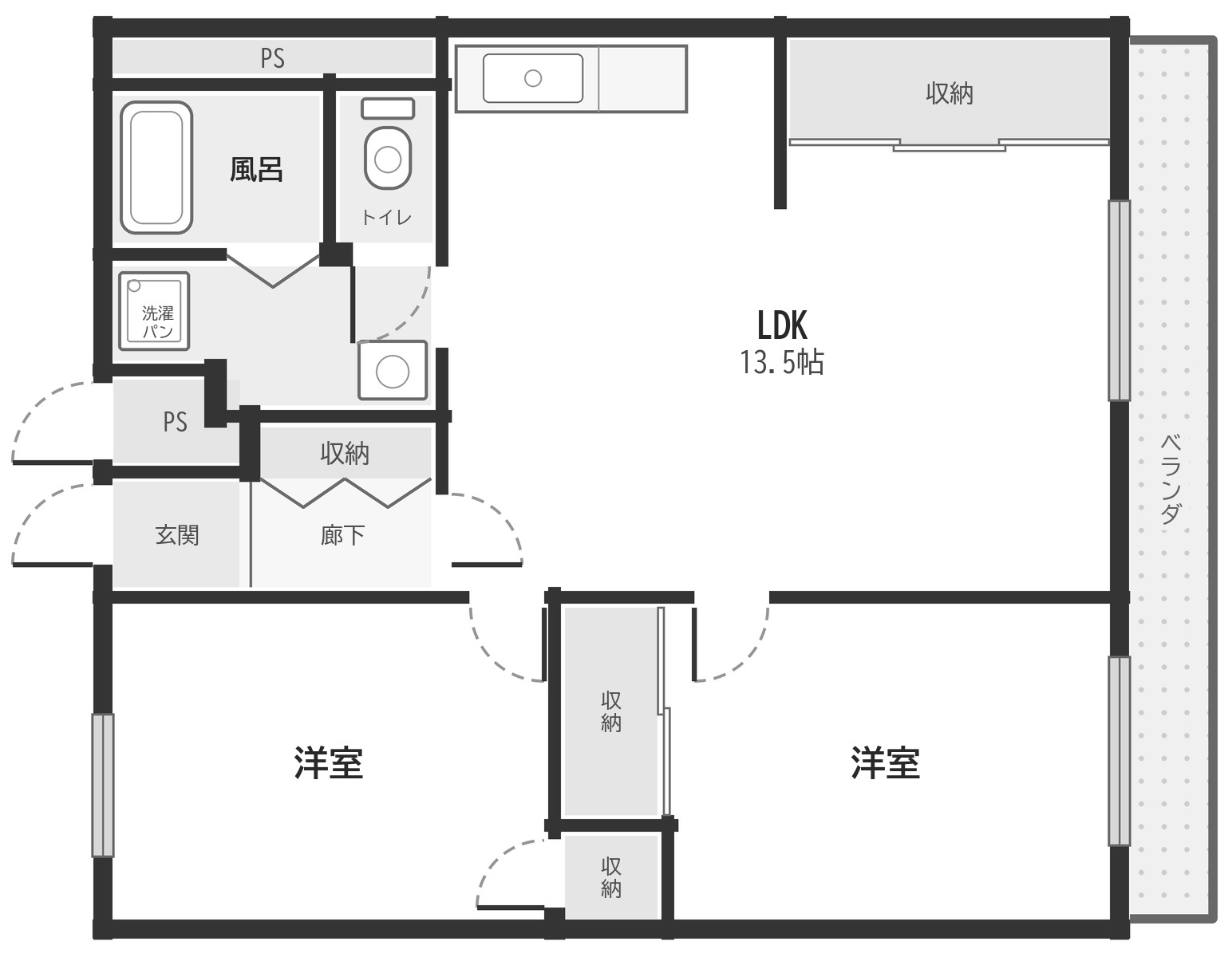 セントラルマンション太平608 間取り図