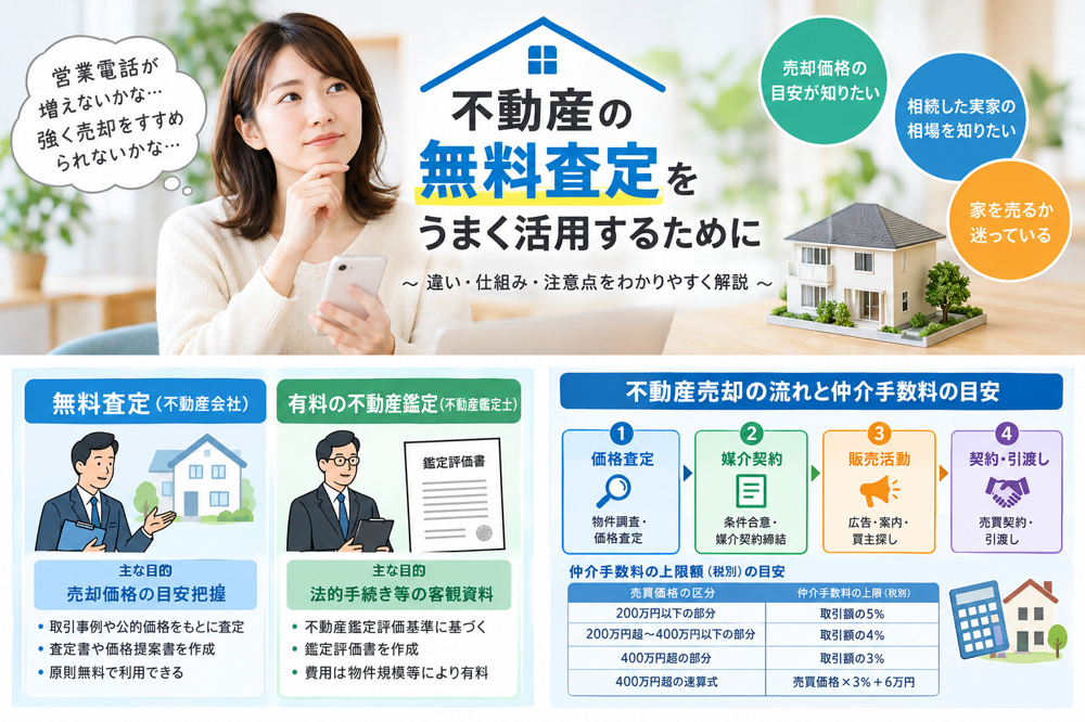 不動産査定はなぜ無料なのか？理由と仕組みを分かりやすく解説の画像