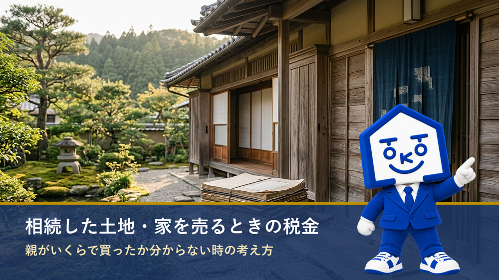 相続した土地・家を売るときの税金｜取得費がわからない時はの画像
