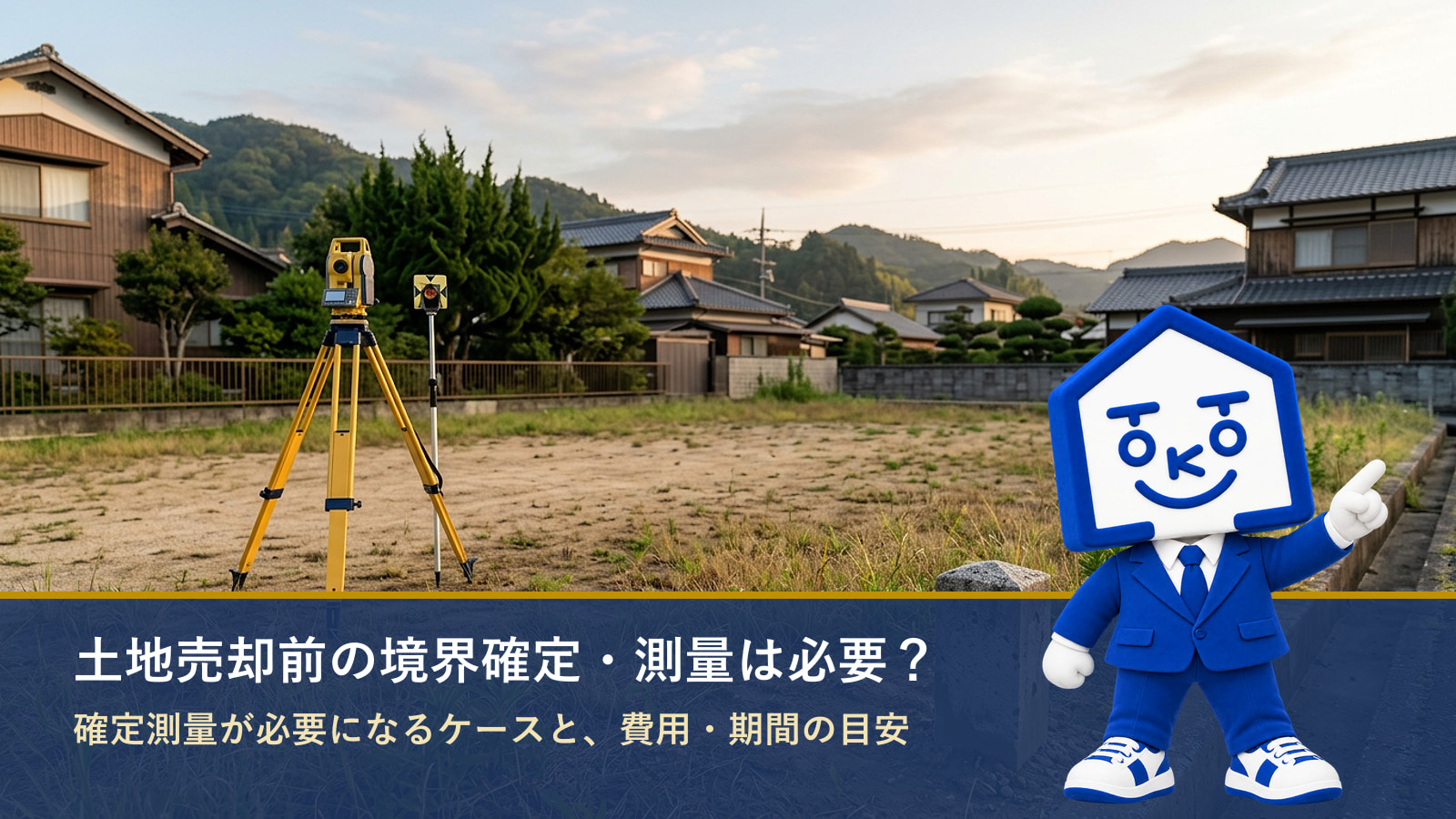 土地売却前の境界確定・測量は必要？費用と期間の目安の画像