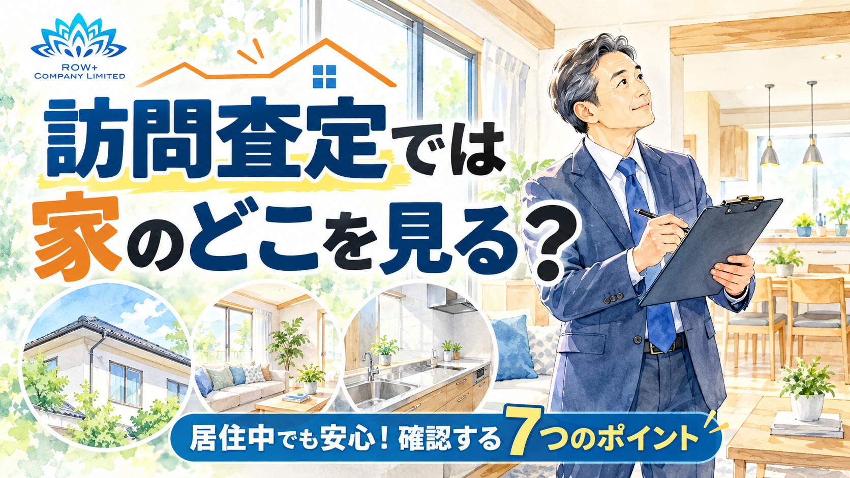 訪問査定では家のどこを見る?居住中でも安心!不動産会社が確認する7つのポイントの画像