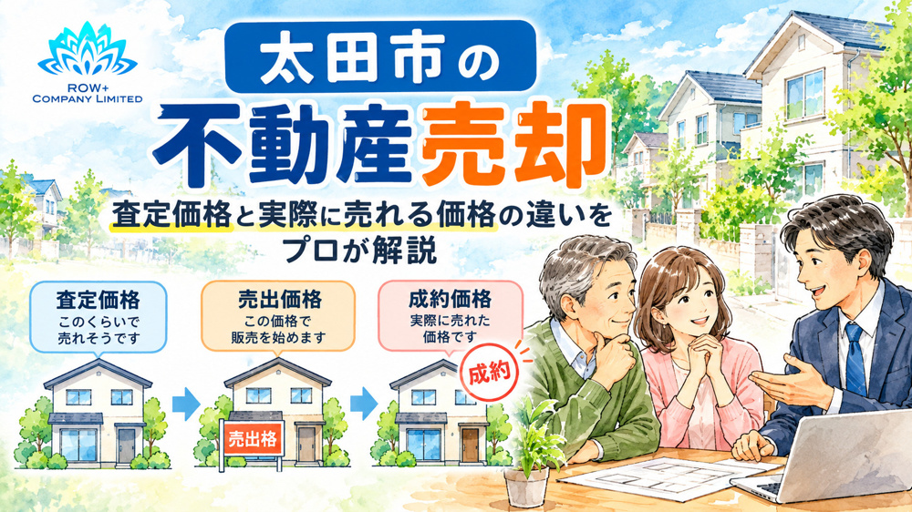 太田市の不動産売却｜査定価格と実際に売れる価格の違いをプロが解説の画像