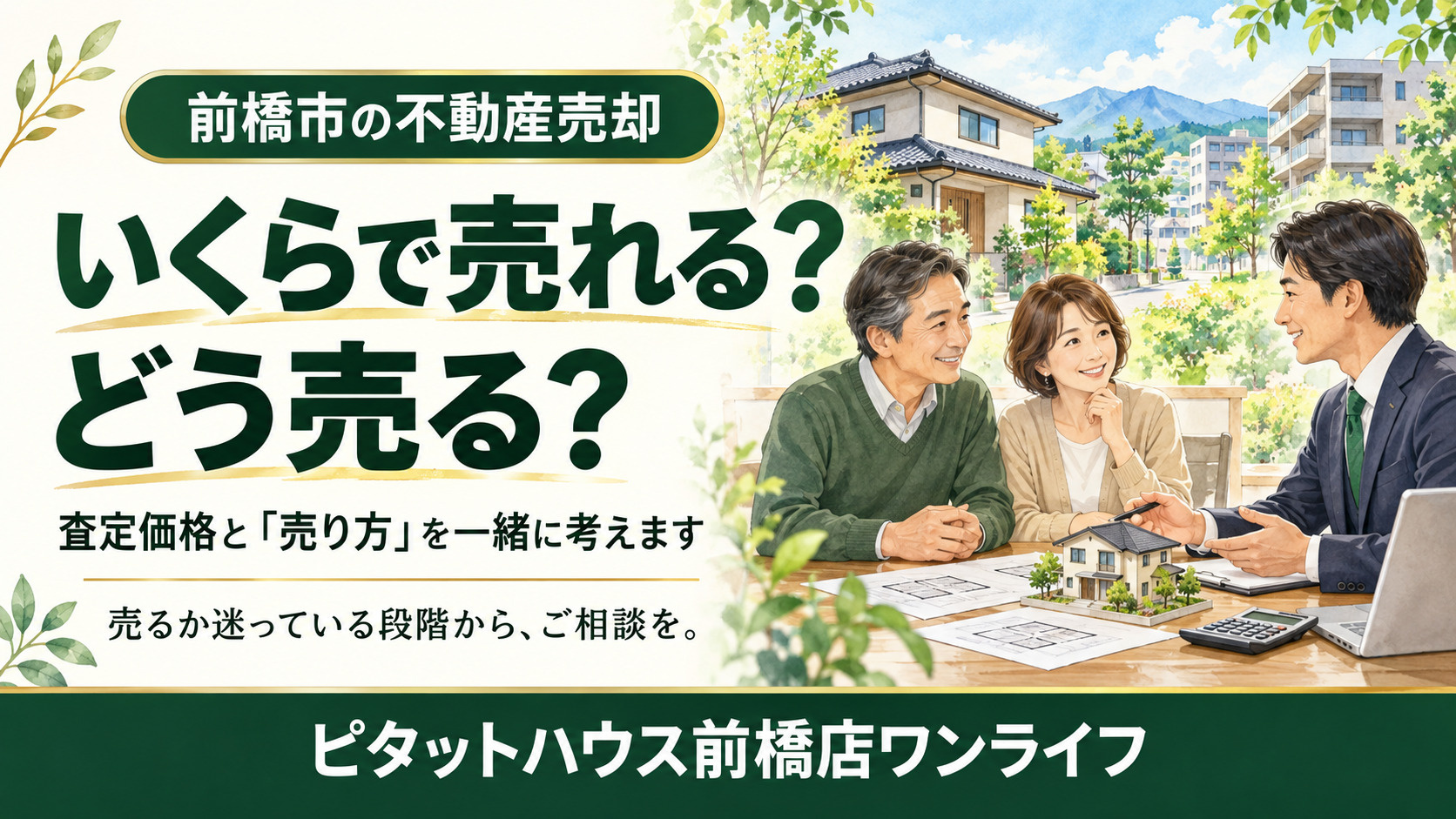 前橋市で不動産売却を考えたら|査定価格と一緒に確認したい「売り方」の話の画像