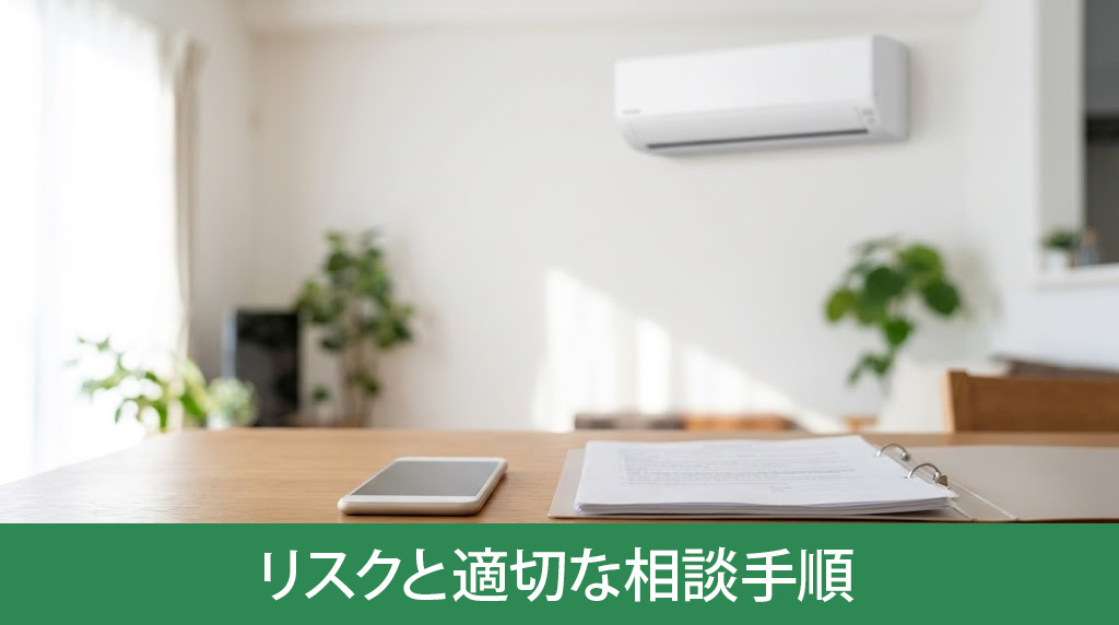 勝手にエアコンを交換するリスクと適切な相談手順