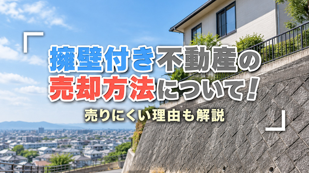 擁壁付き不動産の売却方法について！売りにくい理由も解説の画像