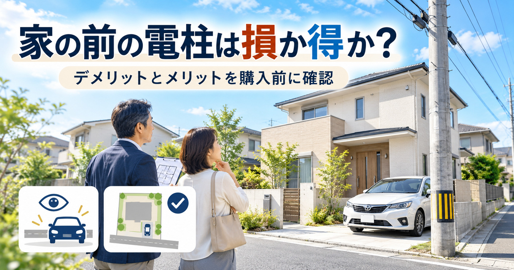 家の前の電柱は損か得か?デメリットとメリットを購入前に確認の画像