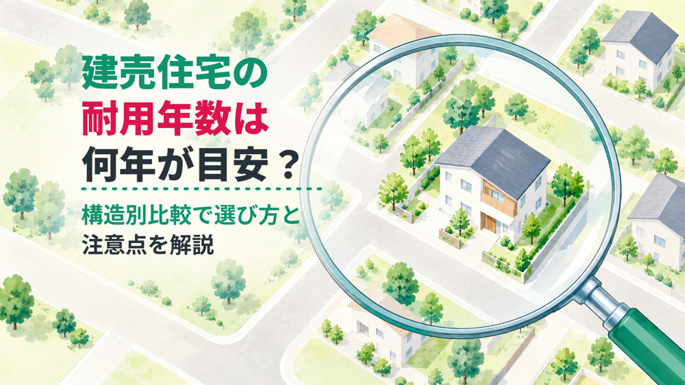 建売住宅の耐用年数は何年が目安？構造別比較で選び方と注意点を解説の画像