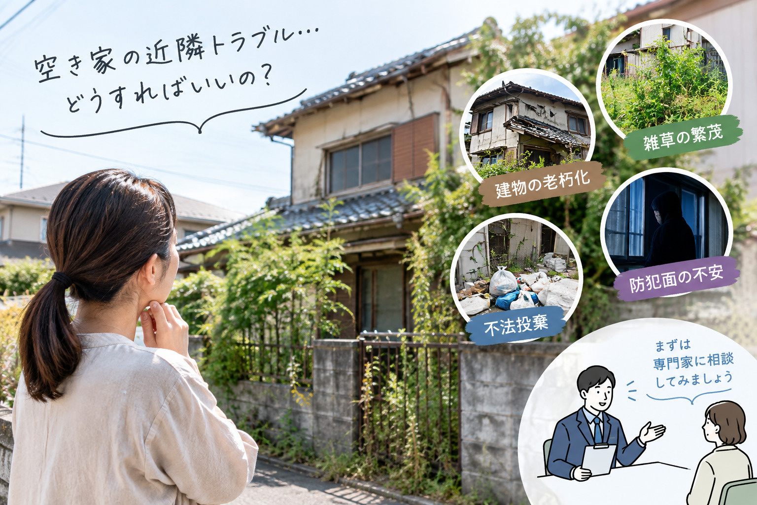 空き家の近隣トラブルに悩んだら？実例と対処法を専門家がわかりやすく解説の画像