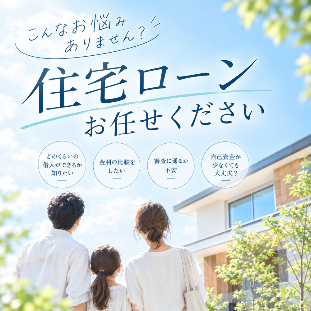 住宅ローンお任せください！の画像