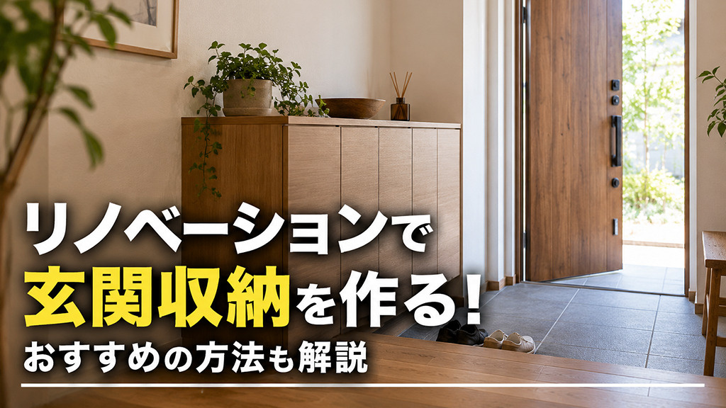 リノベーションで玄関収納を作る！おすすめの方法も解説の画像