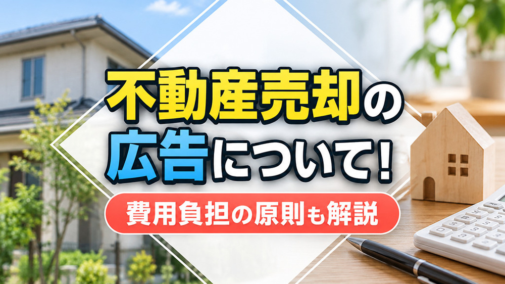 【10月3週目 編集中】不動産売却の広告について！費用負担の原則も解説の画像