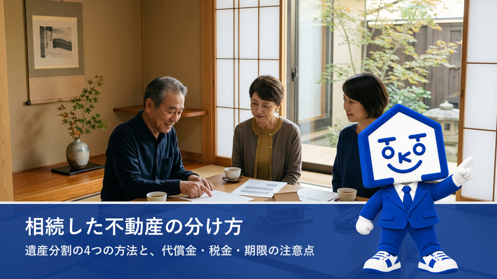 相続した不動産の分け方｜遺産分割の4つの方法の画像
