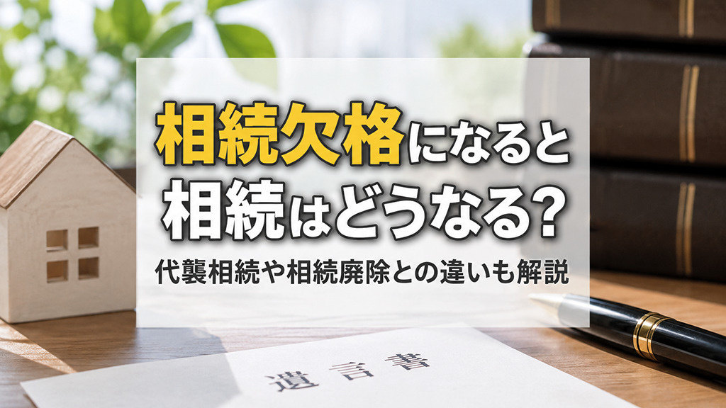 相続欠格になると相続はどうなる？代襲相続や相続廃除との違いも解説の画像