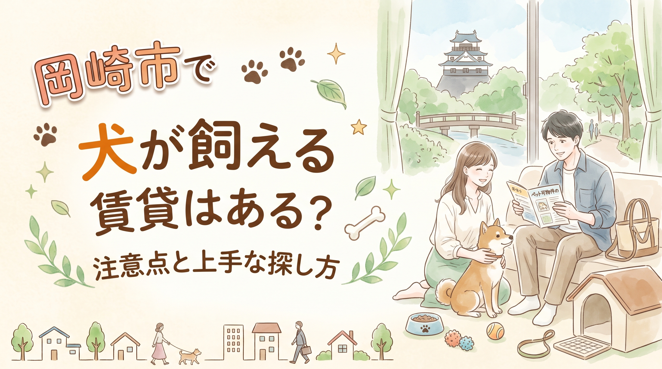 岡崎市で犬が飼える賃貸はある?注意点と探し方を解説の画像