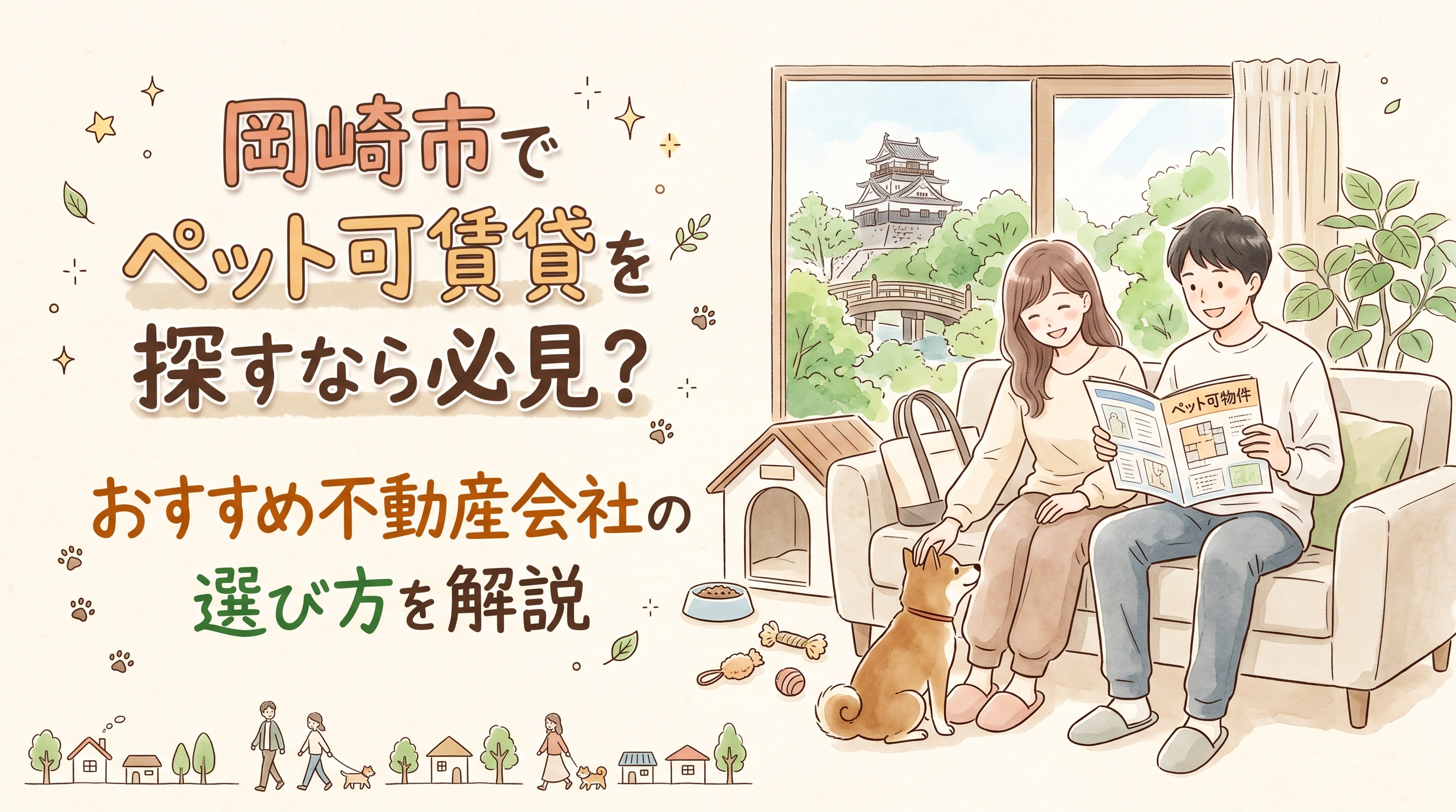 岡崎市でペット可賃貸を探すなら必見?おすすめ不動産会社の選び方を解説の画像