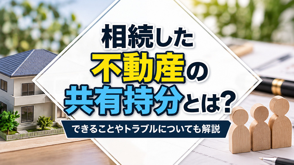 相続した不動産の共有持分とは？できることやトラブルについても解説