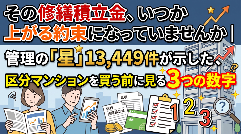 その修繕積立金、いつか上がる約束です！区分を買う前にの画像
