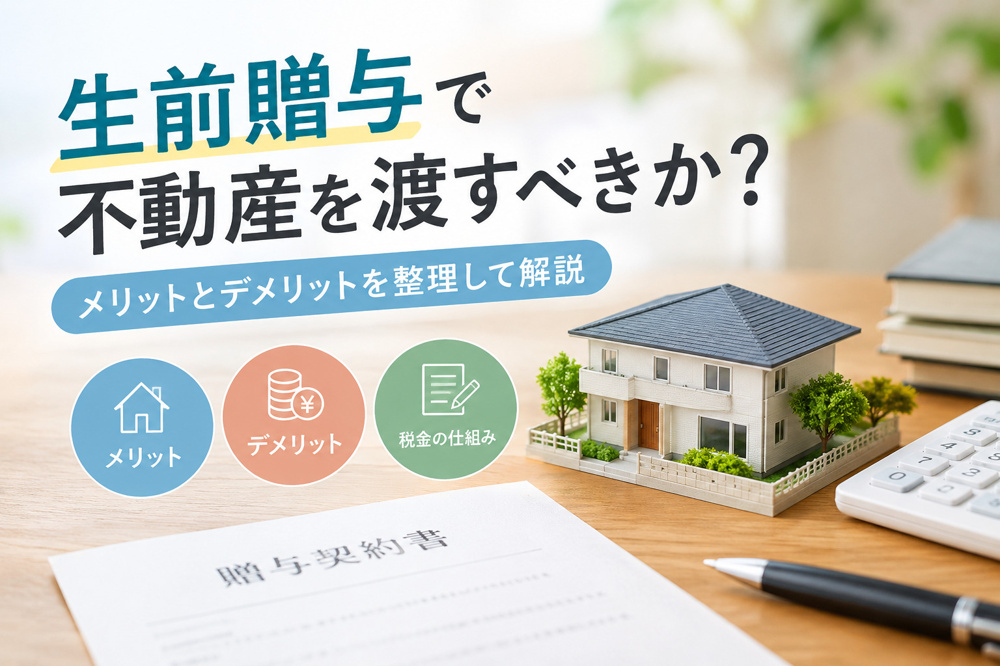 生前贈与で不動産を渡すべきか？メリットとデメリットを整理して解説の画像