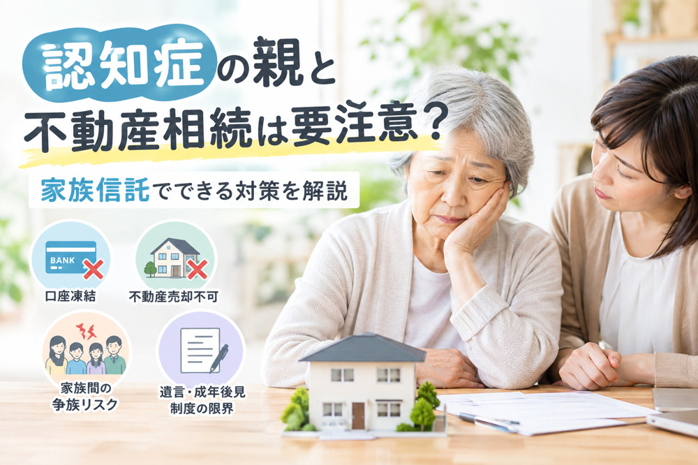 認知症の親と不動産相続は要注意？家族信託でできる対策を解説の画像