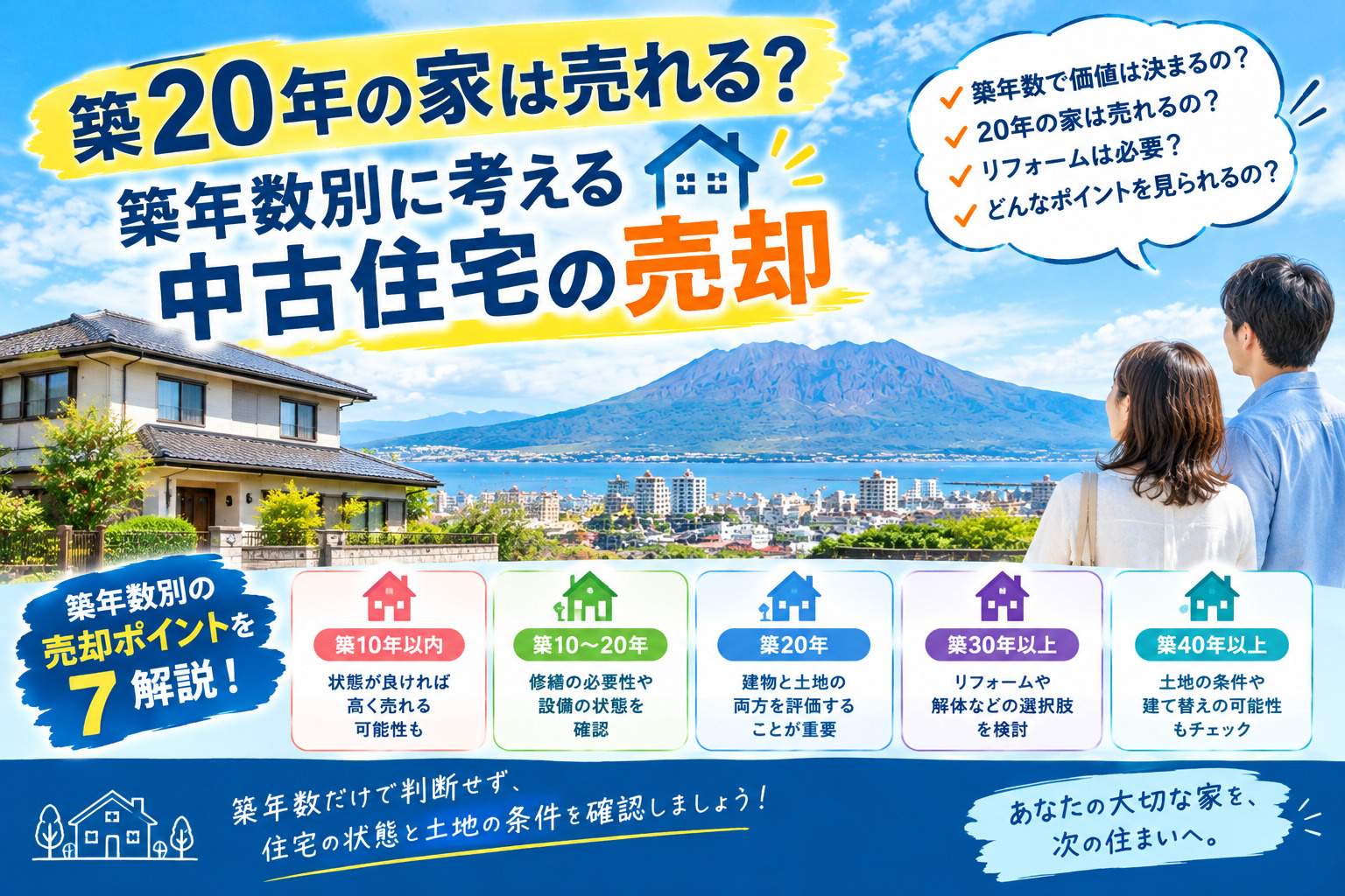 築20年の家は売れる?築年数別に考える中古住宅の売却の画像