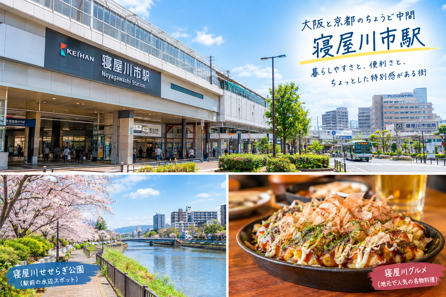 京阪本線「寝屋川市」駅のご紹介。の画像