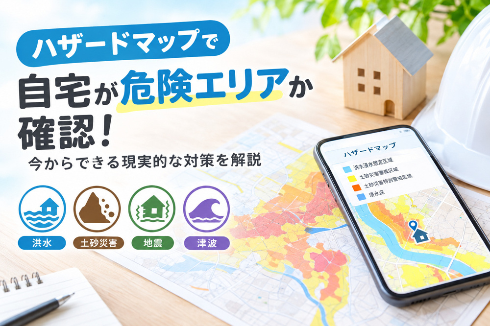 ハザードマップの見方は難しい？マイホーム購入前に知るべき安全確認ポイントの画像