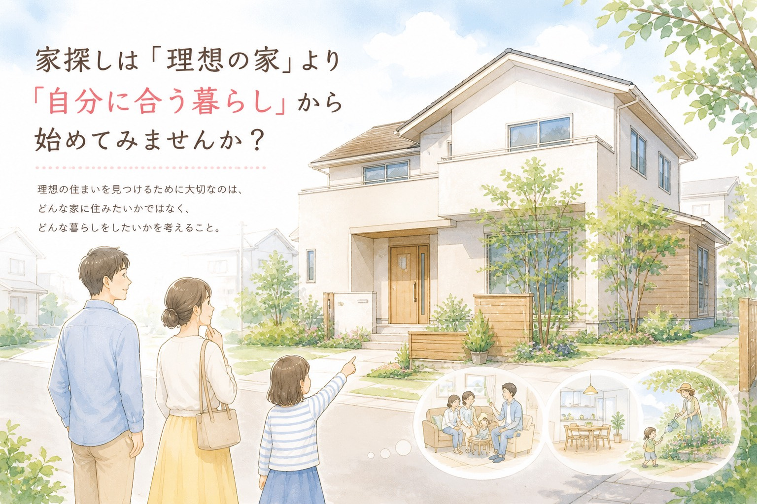 家探しは「理想の家」より「自分に合う暮らし」から始めてみませんか？の画像