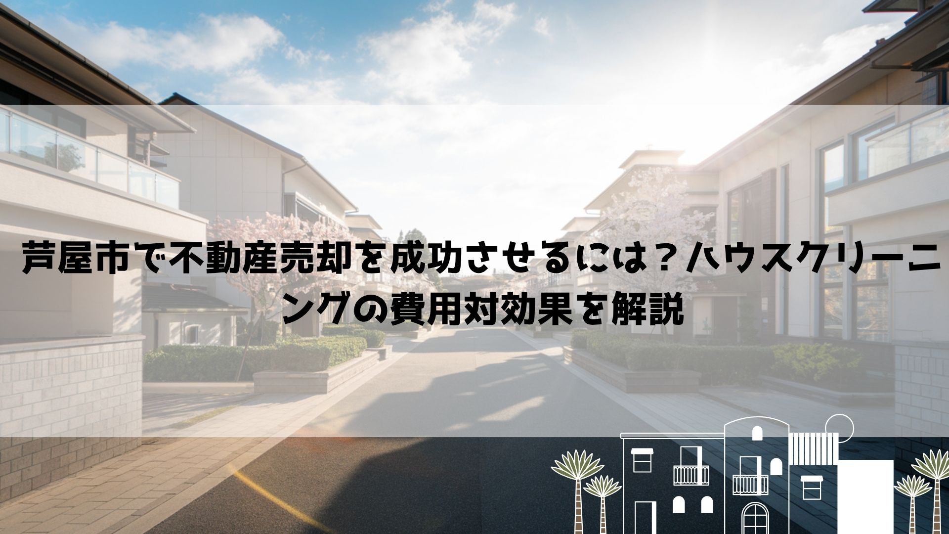 【2026年最新】芦屋市で不動産売却を成功させるには?ハウスクリーニングの費用対効果を解説の画像