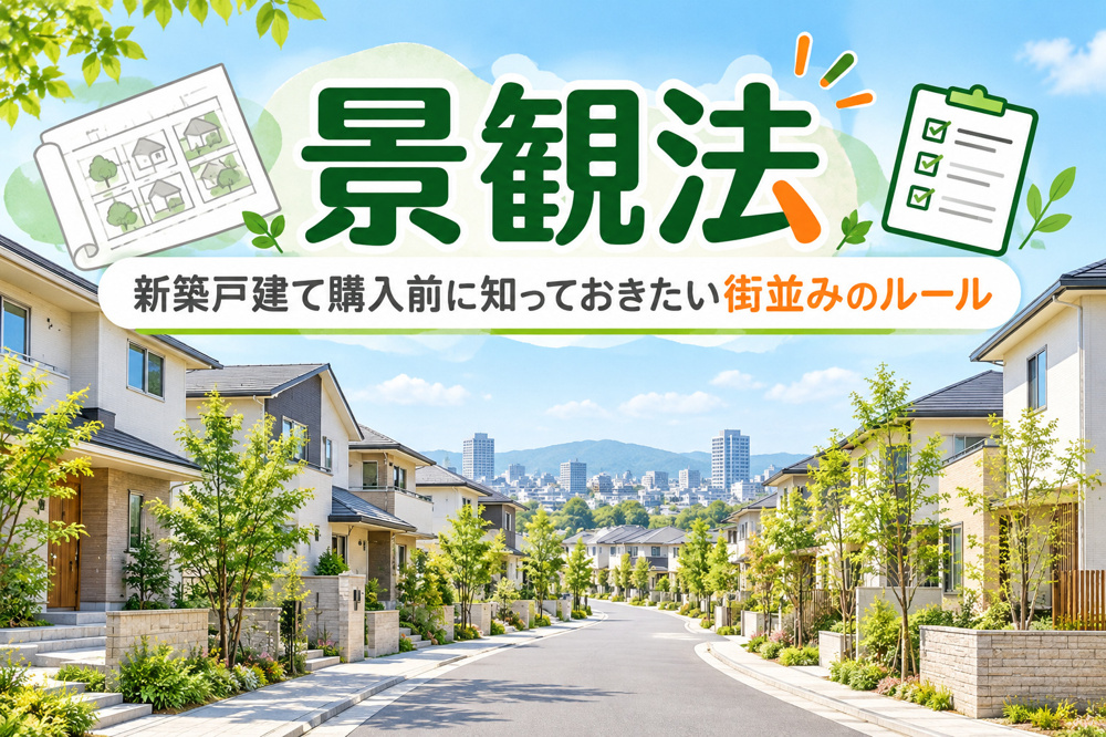 景観法とは？新築戸建ての購入前に知っておきたい建物の高さ・外観・街並みのルールの画像