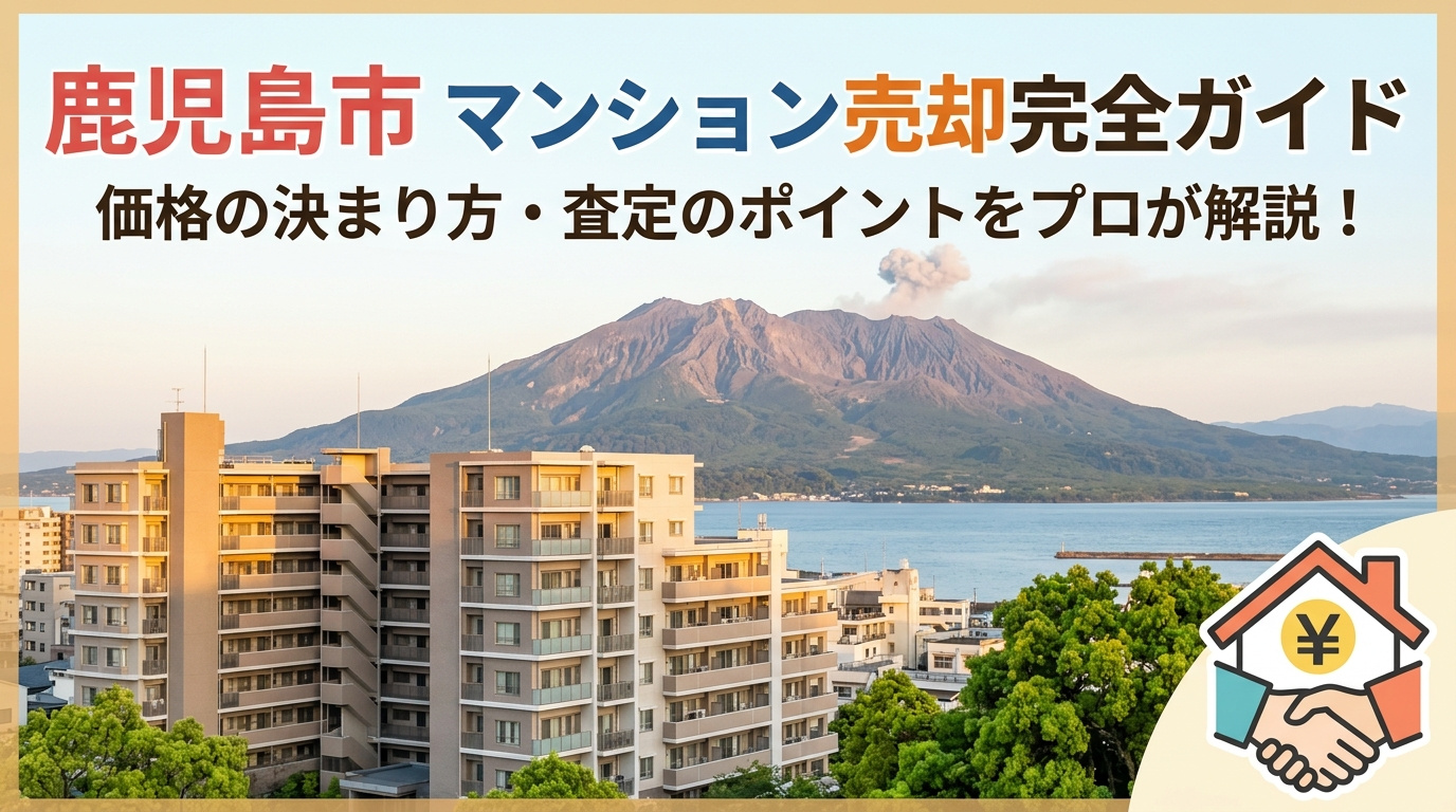 【鹿児島市】マンションを売るときの価格はどう決まる？査定のポイントと相場・成功の秘訣をプロが徹底解説の画像