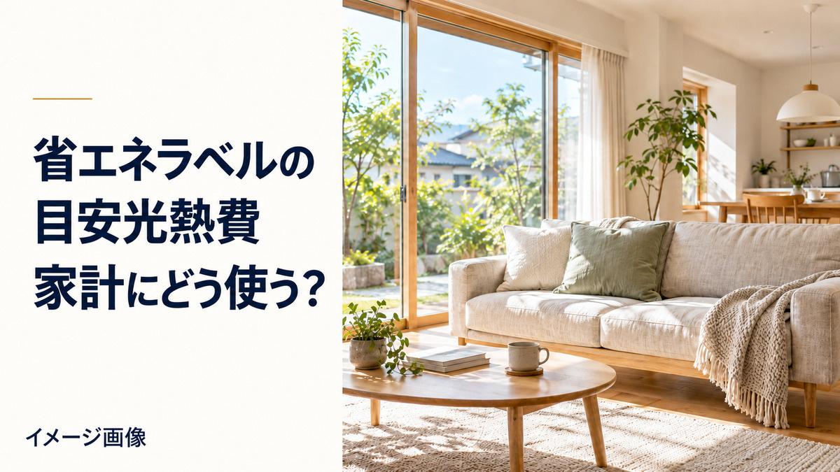 省エネ性能ラベルの「目安光熱費」は家計予算に使える?購入前の確認ポイントの画像
