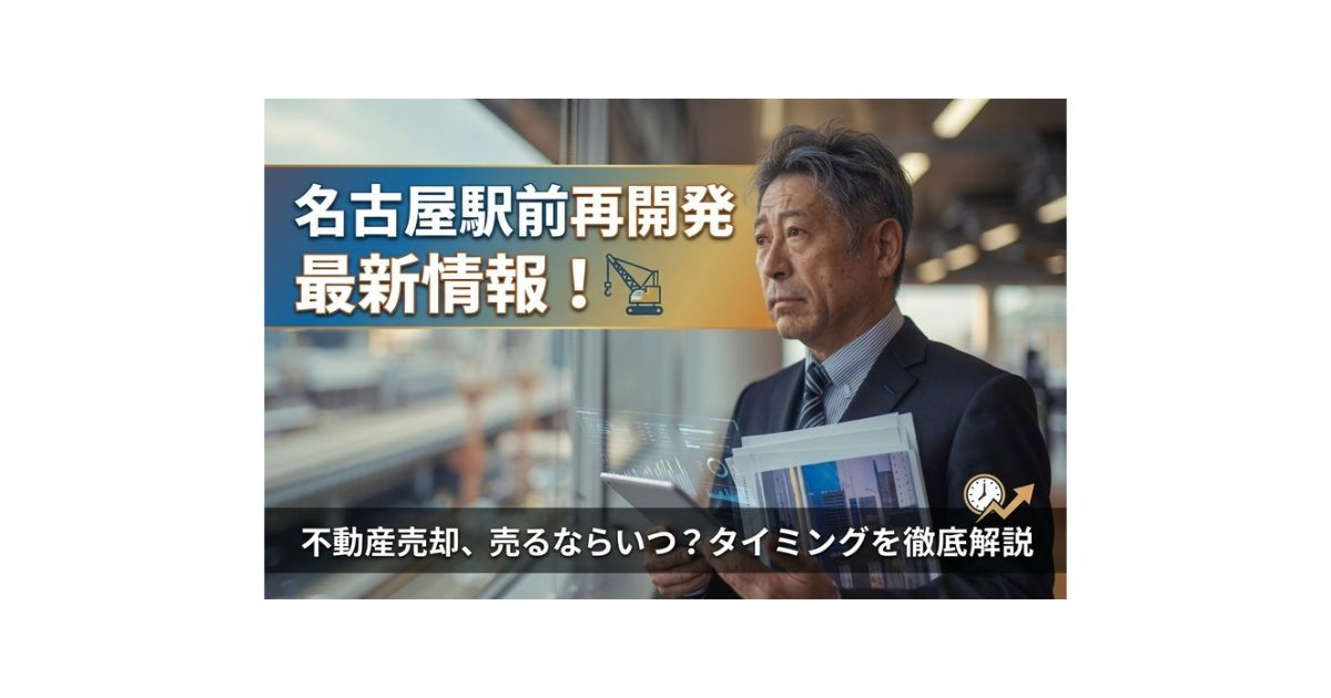 名古屋駅前再開発の最新情報は?不動産売却はいつが得かを解説の画像
