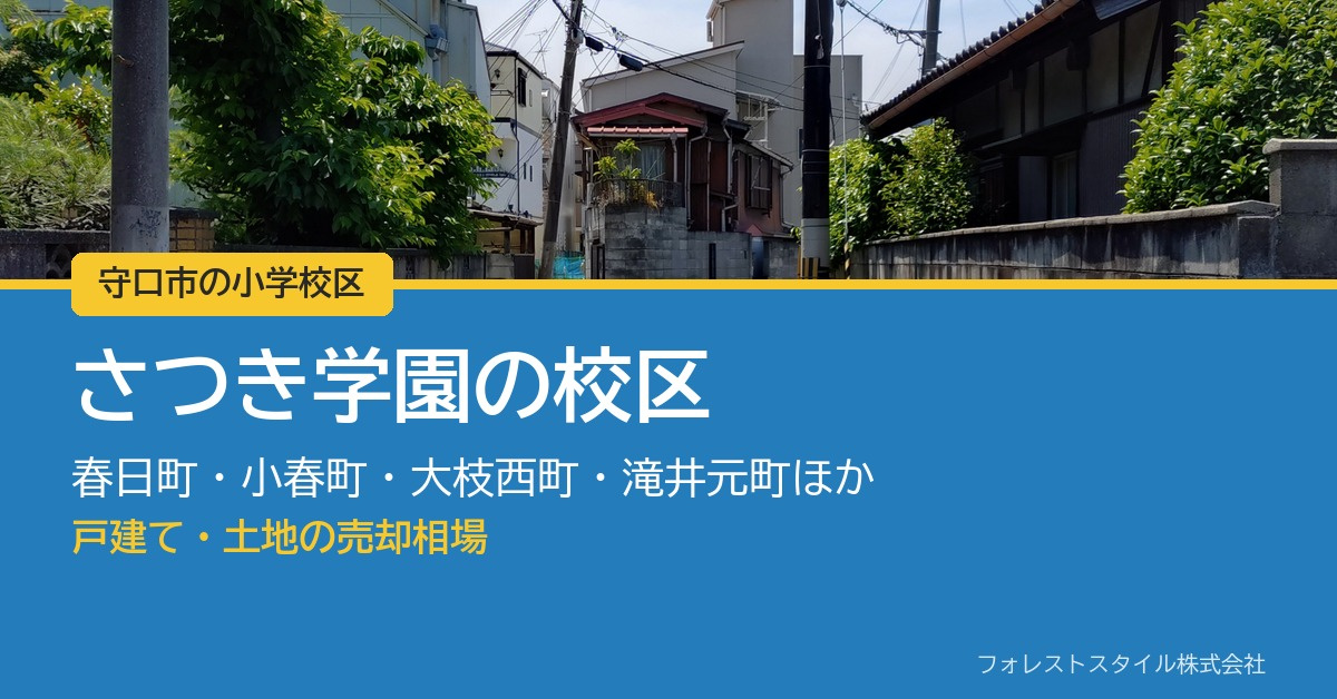 【守口市 さつき学園の校区】戸建て・土地の売却相場|駅まで徒歩5分以内が9割近く、実際の取引90件からの画像
