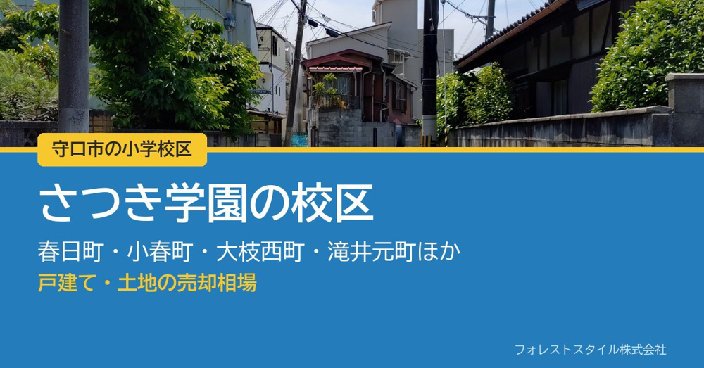 【守口市 さつき学園の校区】戸建て・土地の売却相場｜駅まで徒歩5分以内が9割近く、実際の取引90件からの画像
