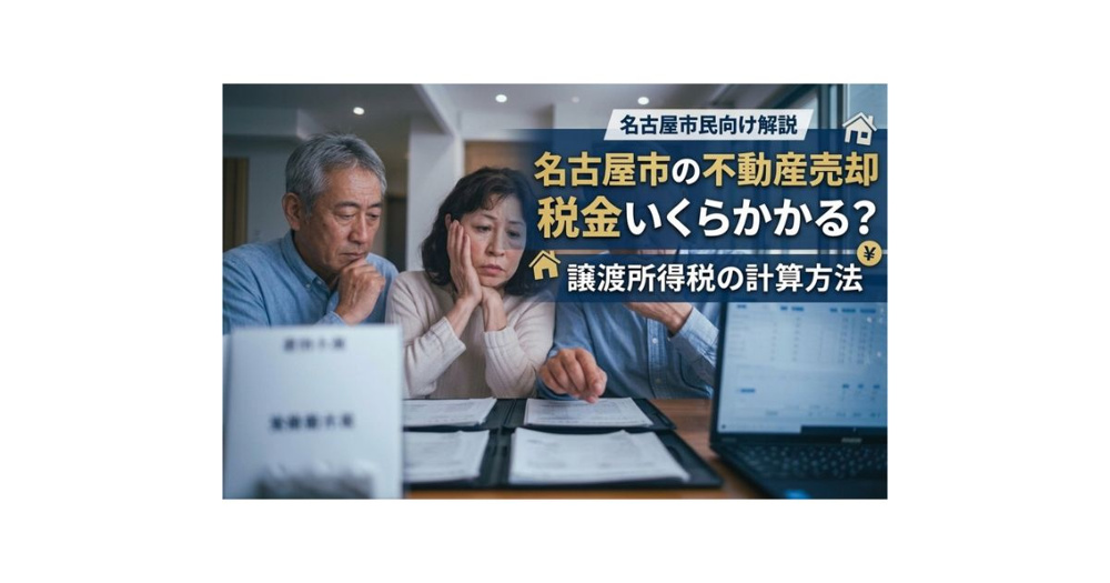名古屋市の不動産売却は税金が重要？譲渡所得税の計算方法を名古屋市民向けに解説の画像