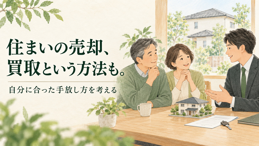 住まいの売却、買取という方法も。 ― 自分に合った手放し方を考える ―の画像