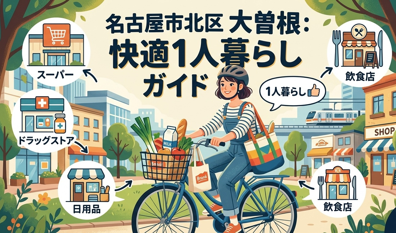 【名古屋市北区】大曽根で一人暮らし！買い物環境（スーパー・薬局）と飲食店まとめの画像