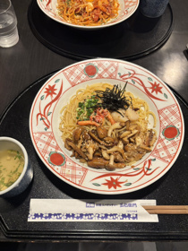 箸で食べるパスタ！の画像
