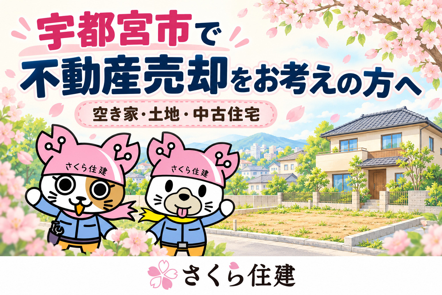 宇都宮市で不動産売却をお考えの方へ|空き家・土地・中古住宅、まず何から始める?の画像