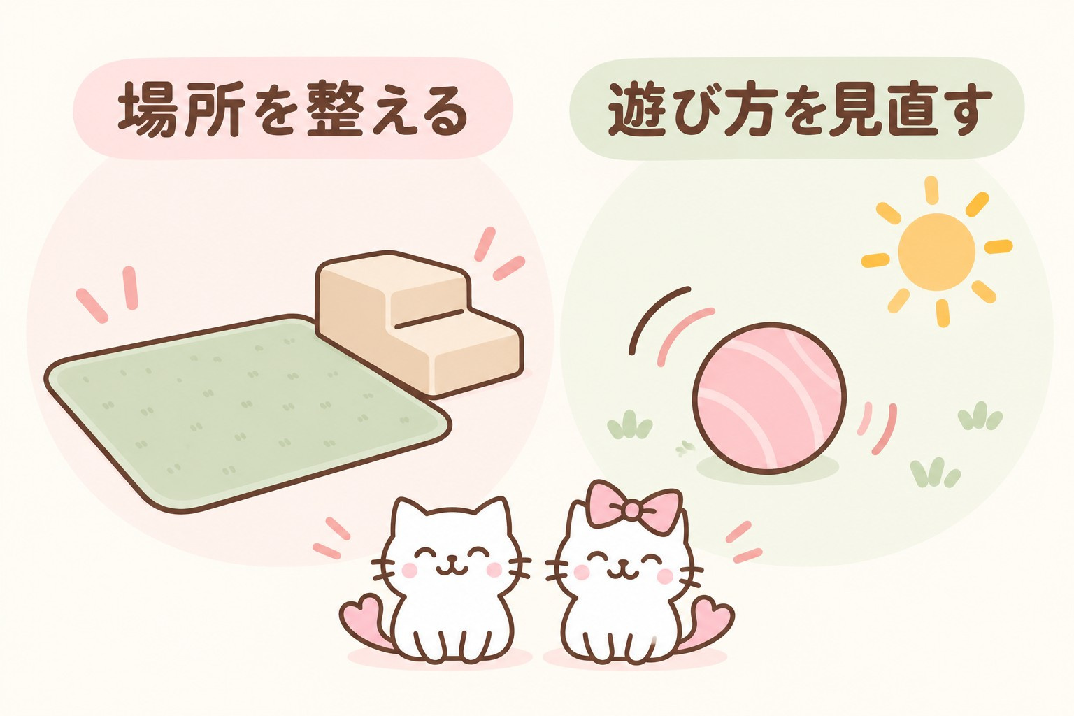 床マットと低いステップ、遊び方を見直すポイント